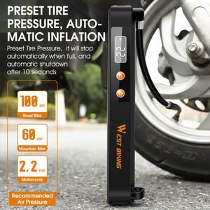 אופניים חשמליים אוויר צמיג משאבת אוויר פר prestista rader עם משאבת רכיבה על אופניים פרטית משאבת ומתאם שסתום - Product Image 6