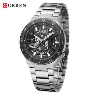 นาฬิกาข้อมือผู้ชาย CURREN 8486 ระบบออโตเมติก ดีไซน์โครงกระดูก สายสแตนเลส เรืองแสง นาฬิกาธุรกิจและกีฬา ขายส่ง - Product Image 5