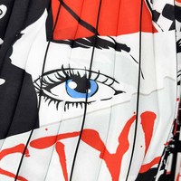 Nouvelle Collection Tissu Plissé Imprimé Mousseline de Soie à Motif Dessin Animé en Polyester Extensible Respirant de Haute Qualité pour Vêtements de Mariage – Vente Flash