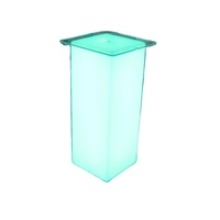 Meubles de fête en plastique, table de bar LED rechargeable à 16 couleurs changeantes pour bar, hôtel, appartement, produits rotomoulés, rotomoulage