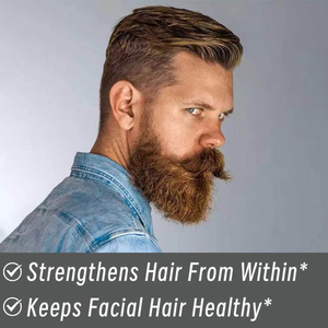 Gomitas de Biotina para el Crecimiento de la Barba, para un Cabello Facial Más Grueso y Fuerte, Reduce la Rotura, Hidratación, Sabor Frambuesa, 100% Natural - Product Image 6