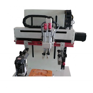 PS-2030PTR Semi-Automatic New 1 Color Glassware Motor Screen <b>Printer</b> with Rotary Working Table for Label/<b>Card</b> Printing - Product Image 6