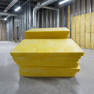 Panel de Lana de Vidrio de Alta Densidad, Tamaño Personalizado, 96 kg/m³, para Muros Cortina y Divisiones, No Inflamable, Clase A, Resistente a la Humedad - Product Image 1