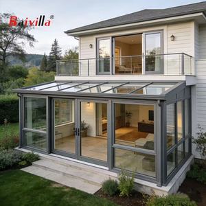 Solárium de Estilo Moderno, Invernadero de Aluminio con Ventana de Techo, Invernadero con Techo de Vidrio Templado - Product Image 1