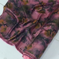 Tissu imprimé Viscose Tissu imprimé Rayonne Viscose Satin Tissu 60S Réactif Teint Numérique pour Vêtement