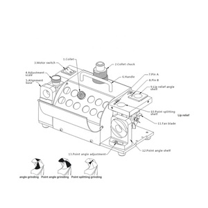 MR-13D Bán Chạy nhất có thể điều chỉnh dễ dàng hoạt động xách tay khoan mài - Product Image 4