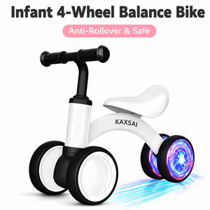 Patinete de <span class=keywords><strong>Equilibrio</strong></span> Profesional de 4 Ruedas para Niños, Silencioso, de EVA, Andador para Bebés, <span class=keywords><strong>Bicicleta</strong></span> de Entrenamiento Antivuelco, Coche Montable para Niños Pequeños, Regalo - Product Image 1