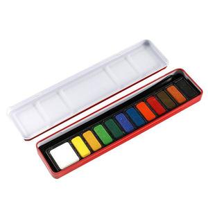 Set di Colori ad Acquerello Solidi Multicolore Facili da Miscelare con Pennello, Teglie di Acquerello Vibranti Metallizzate Personalizzabili per Bambini - Product Image 4