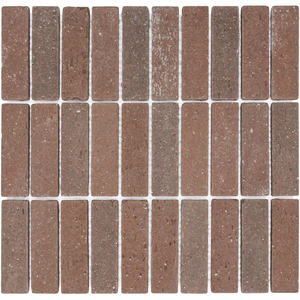 Carreaux de terre cuite à bande rouge Carreaux de sol en terre cuite La mosaïque peut être utilisée pour les éclaboussures murales et les carreaux de mur extérieur pour la décoration de la maison - Product Image 2