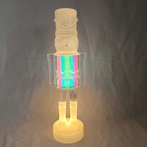 Lampe de table de Noël grande taille, casse-noisette transparent, soldat, LED RGB - Product Image 2