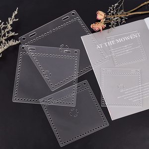 Base de Acrílico Transparente para Tejer Bolsas, <span class=keywords><strong>Cuadrada</strong></span>/Forma de Gato, 180x180mm, Base para Cestas de Ganchillo, Varios Tamaños - Product Image 2