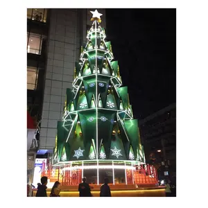 Personnalisé 10m 12m 15m 18m 20m noël géant commercial arbre pour centre commercial