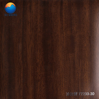 Ahşap tahıl renk mobilya dolap kapılar pvc membran folyo pvc film dekoratif