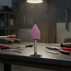 Disco de Pulir Cilíndrico de Cerámica Ttake de 25x25 mm con Punta Cónica y Vástago de 6 mm - Product Image 3