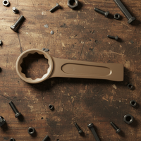 Clé à anneau en chrome anti-étincelle de qualité industrielle Oak Brand, en bronze d'aluminium, métrique, OEM, 26 mm, DIY, ISO9001/CE