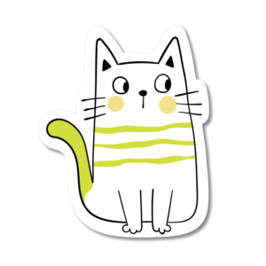 Забавные водонепроницаемые наклейки с мемами кошек на заказ, высокое качество, для взрослых - Product Image 1