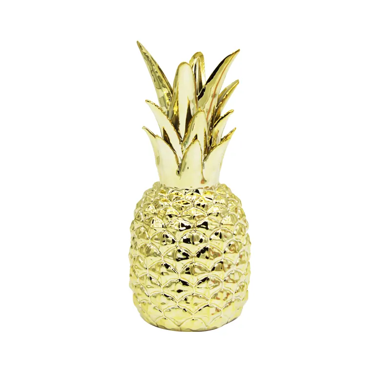 Vase décoratif en cristal avec ananas, accessoires de décoration créative pour la maison