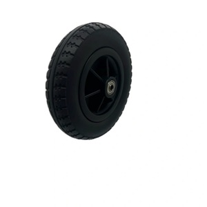 Roue en mousse de polyuréthane pour fauteuil roulant, pliable, pour camping, usage en chariot, 8 pouces avec motif de bande de roulement, durable et légère - Product Image 2