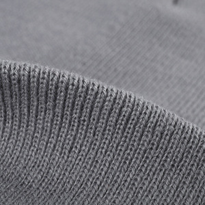 Gorro de invierno bordado de alta calidad para hombre y mujer, gorro de punto con logotipo personalizado en blanco, gorro liso con puños acanalados en blanco, venta al por mayor - Product Image 4