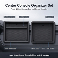 Boîte de rangement pour accoudoir 3D en ABS, accessoires intérieurs de voiture, boîte de rangement pour console centrale pour Tesla New Model 3/Y/YL 2025 2026