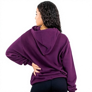 Sudadera Cómoda de Corte Holgado para Mujer, Color Sólido, Sudadera Básica, Fabricante, Proveedor Mayorista, Fábrica, Impresión Personalizada - Product Image 2