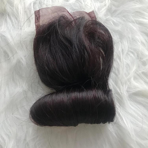 Funmi 100%, бордовые натуральные человеческие волосы REMY, для наращивания, двойная выровненная кутикула, окрашенная кожа, в стиле Fumi, мягкая и шелковистая - Product Image 1