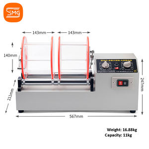 Çift Namlulu Döner Parlatma Makinesi Motor Yatağı, Altın Gümüş Takı Temizliği Değerli Metal Parlatma 2.2KW Yüksek - Product Image 6