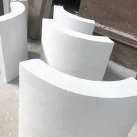 Produits en fibre de silicate d'aluminium de formes spéciales, fibre céramique personnalisée, isolation moulée, anneau quart de cercle, segment courbé