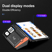POS-NB11W Tout-en-un 11 pouces Windows 11 Caisse enregistreuse tactile Imprimante thermique NFC Scanner de paiement Compatible restaurant