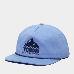 Gorra de Béisbol de 5 Paneles con Visera Plana y Cierre a Presión, Personalizable con Logotipo OEM, de Algodón Azul con Bordado y Cuerda - Product Image 3