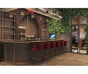 Rustico Pub Bar bancone Lounge Bar Design ristorante mobili negozio di alimentari Interior Design - Product Image 1