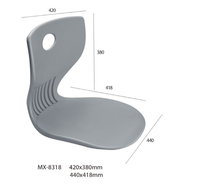 Chaises d'étudiant en plastique PP durable, chaises multi-usages pour collège, chaises empilables pour salle de classe, bureau, appartement, mobilier scolaire