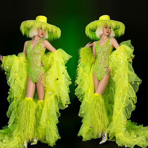 Disfraz de <span class=keywords><strong>Grinch</strong></span> Navideño para Cosplay, <span class=keywords><strong>Traje</strong></span> de Monstruo Peludo con Falda para Representaciones Escénicas, Disfraz de Halloween - Product Image 3