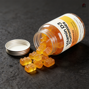 Gomitas de Vitamina D3 de Alta Potencia OEM/ODM <span class=keywords><strong>2000</strong></span> UI con K2 para el Soporte Óseo e Inmunológico a Base de Pectina, Suplemento Dietético GMP/Halal/Kosher - Product Image 2