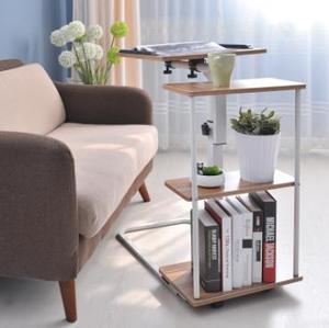 Mesa de ordenador portátil de elevación <span class=keywords><strong>Simple</strong></span> moderna para cama, mesita de noche móvil plegable, mesa auxiliar, mesita de noche, escritorio de ordenador multifuncional - Product Image 3