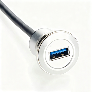 สายต่อขยาย USB3.0 แบบติดตั้งบนแผง ความเร็ว 5Gbps USB Type-A ตัวผู้-ตัวเมีย สายต่อแบบ FeedThrough สำหรับรถยนต์ เรือ แผงหน้าปัด PCM-0712 - Product Image 3