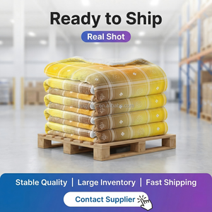 <span class=keywords><strong>Plaid</strong></span> géométrique <span class=keywords><strong>jaune</strong></span> confortable et chaud pour la décoration intérieure, 300 g/m², flanelle compressée sous vide, 50x60 pouces, motif personnalisé, utilisation en avion - Product Image 4