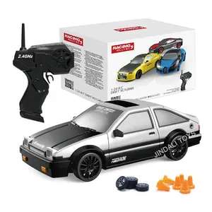 Popular Kids Tabletop Rc Car Drift 2.4g Remote Control Toys 1:24 Mini Race Tpr Sports Car