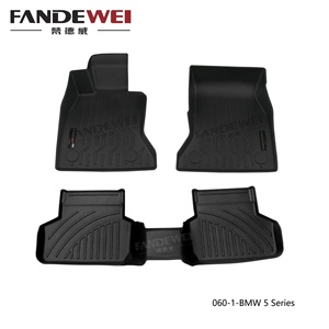 Tapis de sol de voiture pour <span class=keywords><strong>BMW</strong></span> Série 5 F10 Vinfast Lux A <span class=keywords><strong>X3</strong></span> X4 X1 X2 VOLKSWAGEN Golf 8 coussinets de pied imperméables et écologiques - Product Image 2