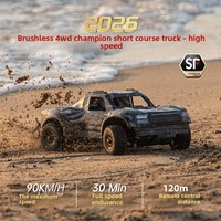 Hengqi HK1205 Voiture RC professionnelle sans balais à quatre roues motrices, haute vitesse, tout-terrain, modèle de course désertique 1:12 en résine