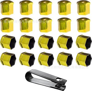 17mm19mm21mm Spot Venta al por mayor Neumático de coche Tapón de rosca Decoración de cubo de <span class=keywords><strong>rueda</strong></span> Tuerca de carcasa de plástico Cubierta protectora de galvanoplastia - Product Image 4