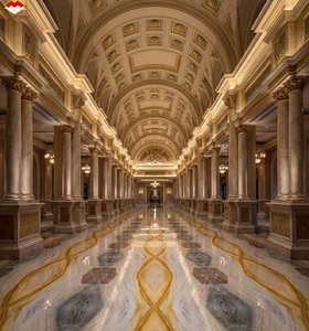 Baldosas de Piso con Vetas Doradas Fluidas Azul Book Match, Baldosas de Lujo Brasileñas Premium con Vetas Doradas Modernas, Encimera de <span class=keywords><strong>Gran</strong></span> Formato para Isla de Cocina - Product Image 3