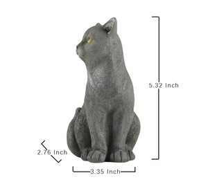 Figurines d'animaux en résine <span class=keywords><strong>Reality</strong></span> Texture Orange/Noir/Gris pour décoration intérieure ou cadeaux en stock - Product Image 3