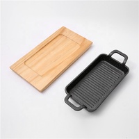 Plaque de cuisson carrée en fonte antiadhésive à motif nid d'abeille pour grillades, steaks, poisson, Teppanyaki, compatible gaz - Meilleures ventes