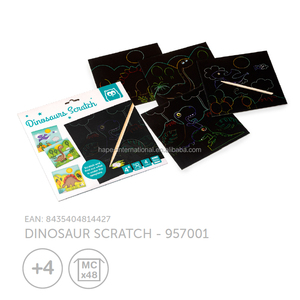 Ensembles de papier à gratter arc-en-ciel pour enfants, peinture couleur, dessin animé dinosaure, jouets éducatifs, cadeau - Product Image 2
