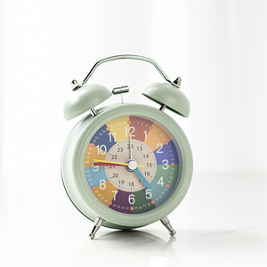 Réveil en métal pour enfants avec veilleuse, silencieux, pour l'apprentissage des chiffres, idéal pour la chambre à coucher - Compatible Dropshipping Shopify - Product Image 3