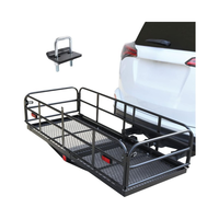 Porte-bagages de voiture SUV, clôture de voiture, cadre de bagages pliable pour voyage en voiture, panier de cargaison en métal pour coffre de voiture, porte-bagages