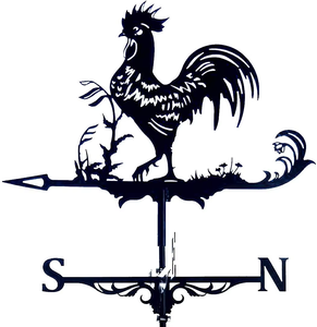 Zhongpin Hot Selling Tuinornamenten Vogelhuisje Windwijzer Met Topper Windcups Directionele En Dakmontage Windwijzer Koper - Product Image 3