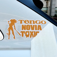 Logo de marque personnalisé étanche résistant aux UV extérieur vinyle camion moto voiture décalcomanies clair transfert pare-brise véhicule autocollants