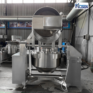 Équipement de pré-cuisson, blanchiment, cuisson et mélange industriel pour usine alimentaire, à gaz, induction, vapeur et huile thermique, avec panier - Product Image 6